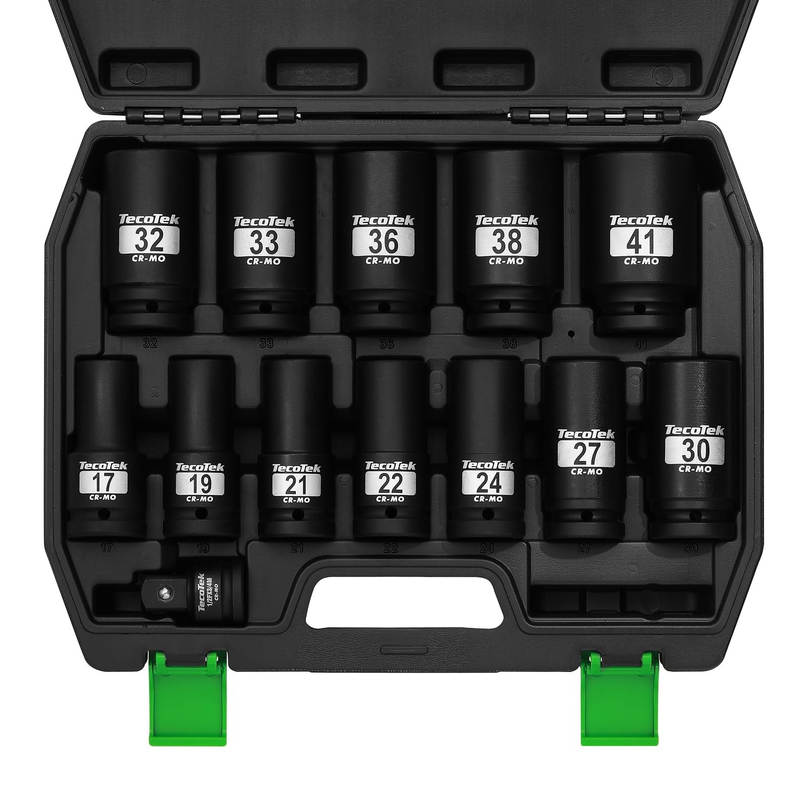 3/4" Drive Deep 6Point Impact Socket Set, 13Piece Jumbo Assortment, CrMo, Met... gallery