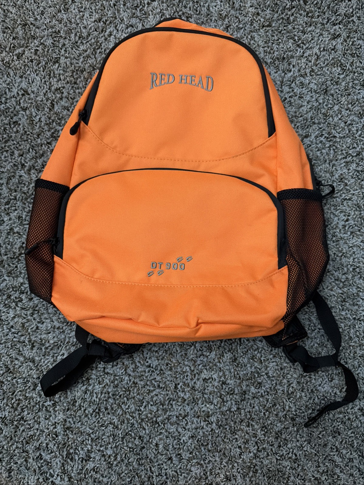 Red Head Orange Backpack