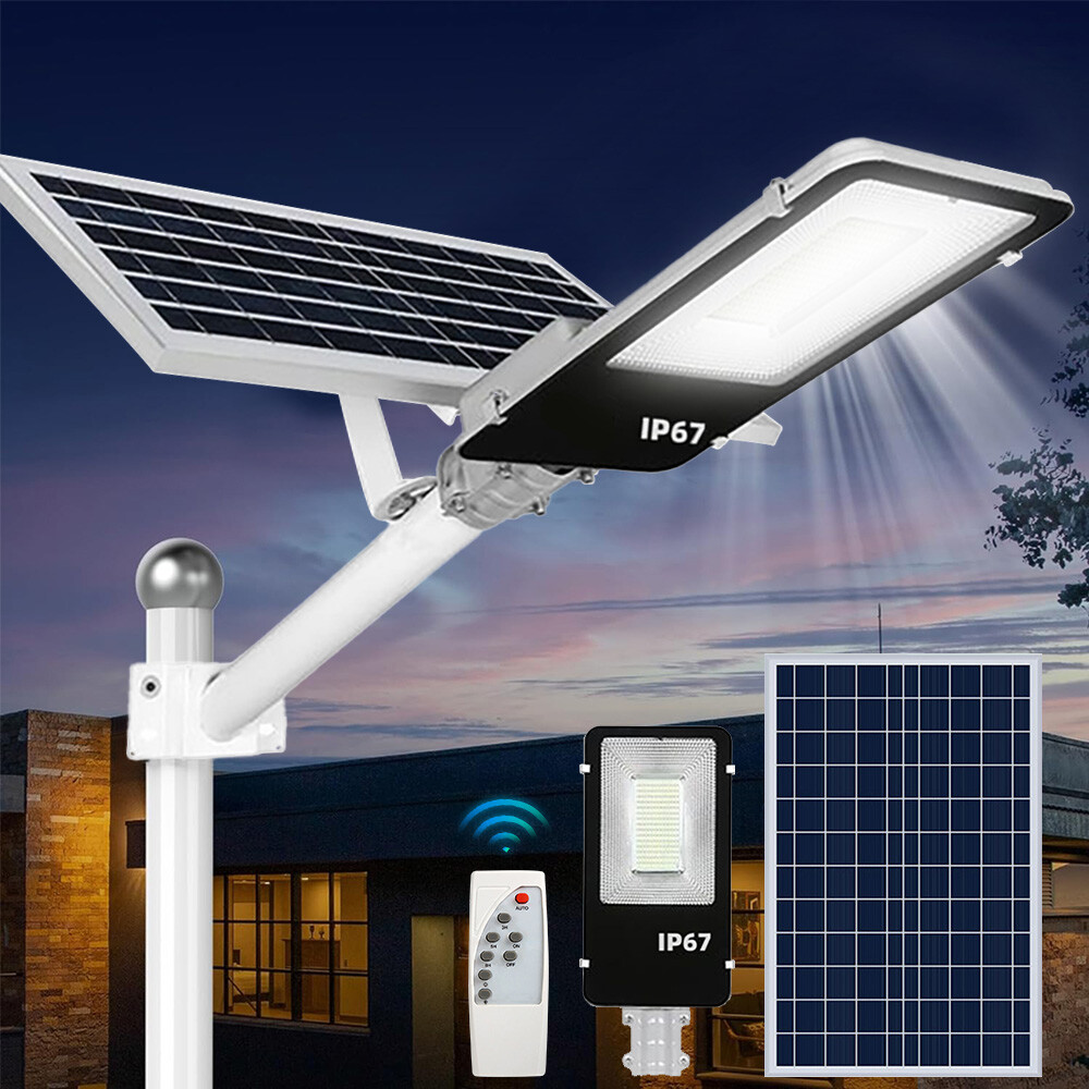 5000W LED Commercial Solar Street Light Dusk to Dawn Super Bright Lamp Outdoor gallery