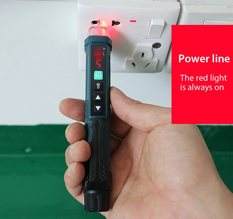 LED AC Electrical Voltage Power Detector Sensor Tester Non-Contact Pen 12-1000V gallery