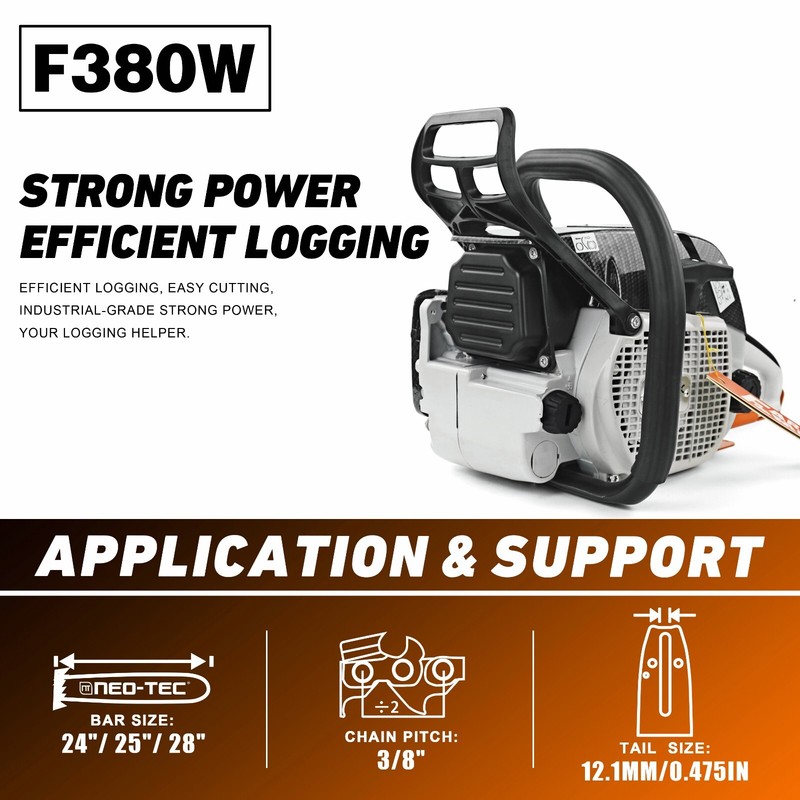 72cc Chainsaw Gas Power Head Compatible with 038 MS380 Milling Cut Tree No Bar gallery
