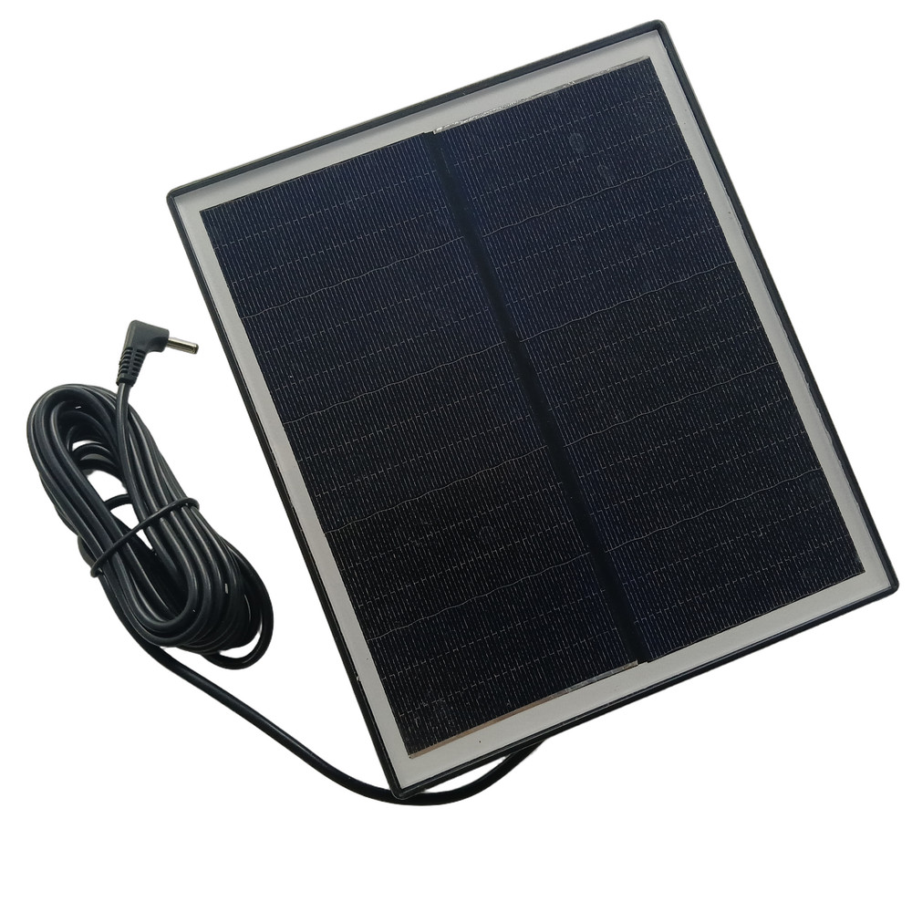 Solar Panel 3.5mm Barrel Plug Waterproof Charger for Wireless Security Camera