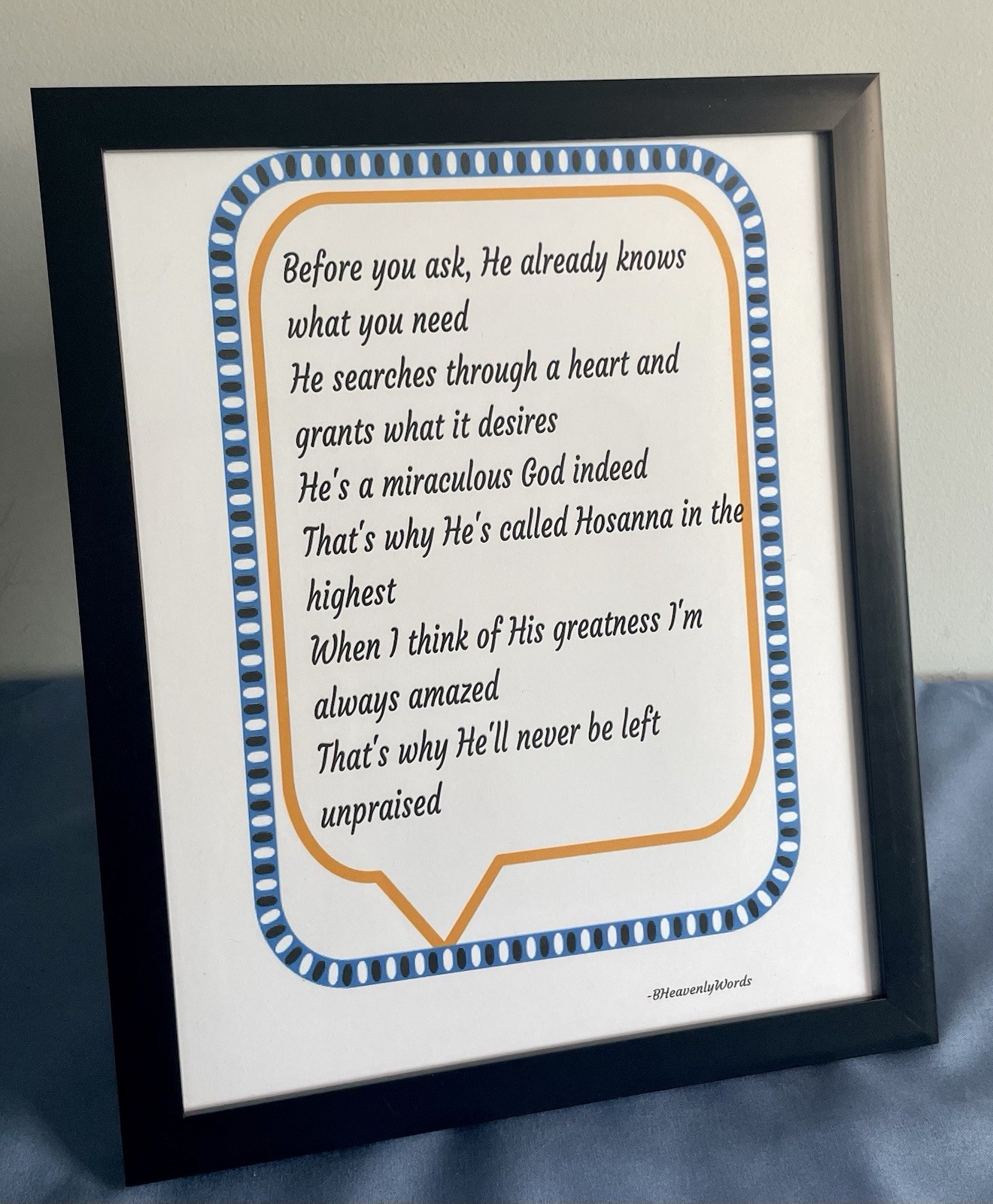 Before You Ask(Inspirational Poetry Frame) gallery
