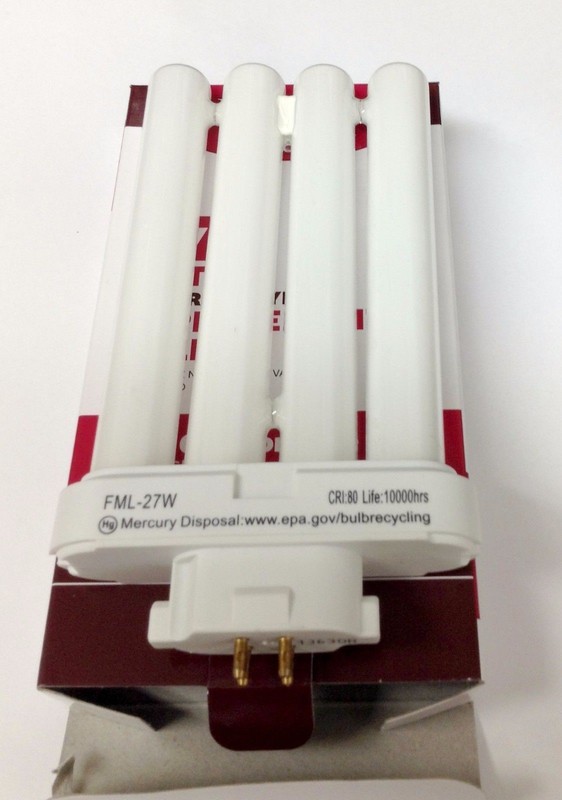 Fluorescent Lamp Replacement Bulb, 27W 6500K T4 FML27 GX10Q Natural Daylight CFL gallery