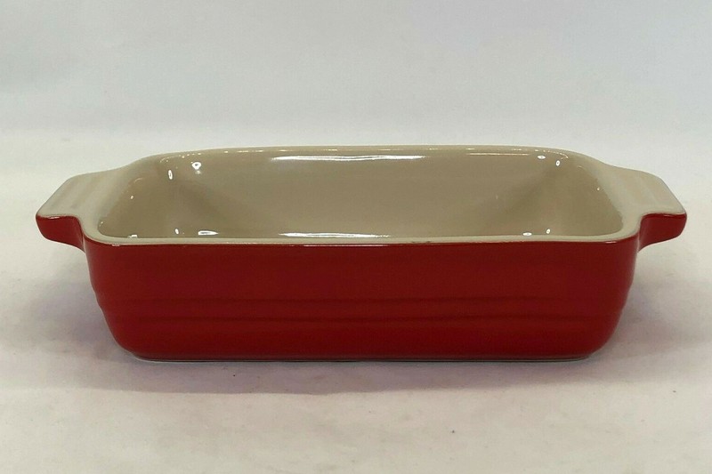 Le Creuset Rectangular Stoneware 7" x 5" Red Baking Dish #13-27 gallery