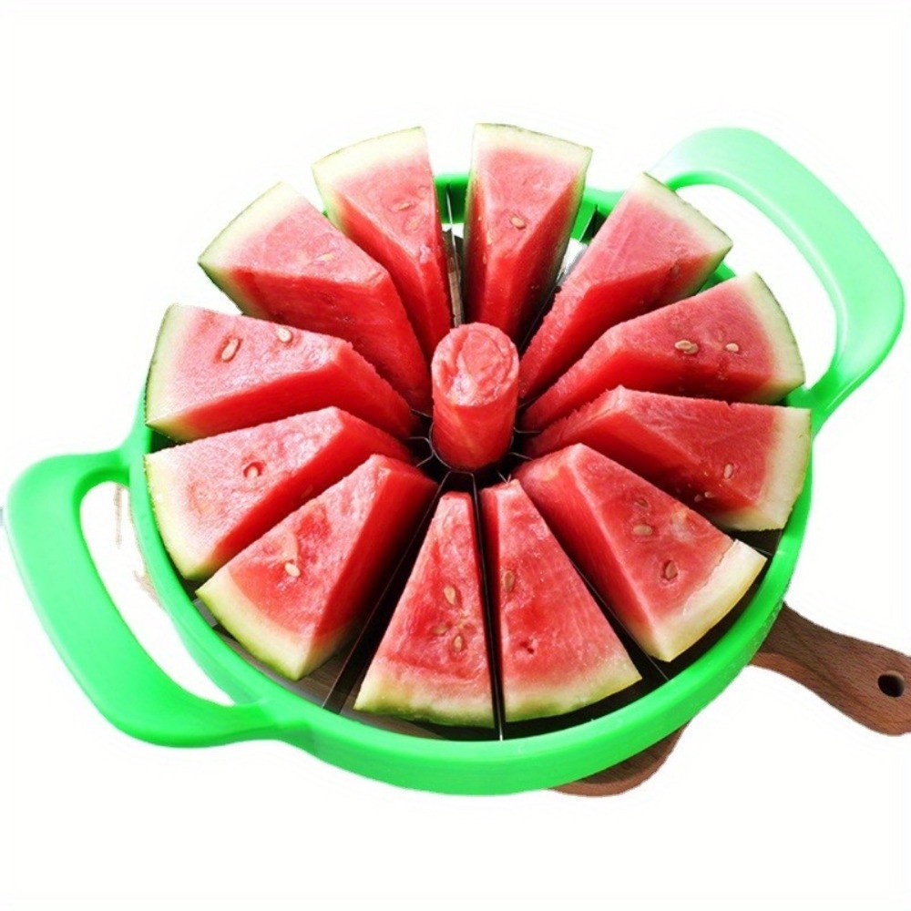 Stainless Steel Watermelon Slicer Easy Grip Manual Fruit Cutter gallery