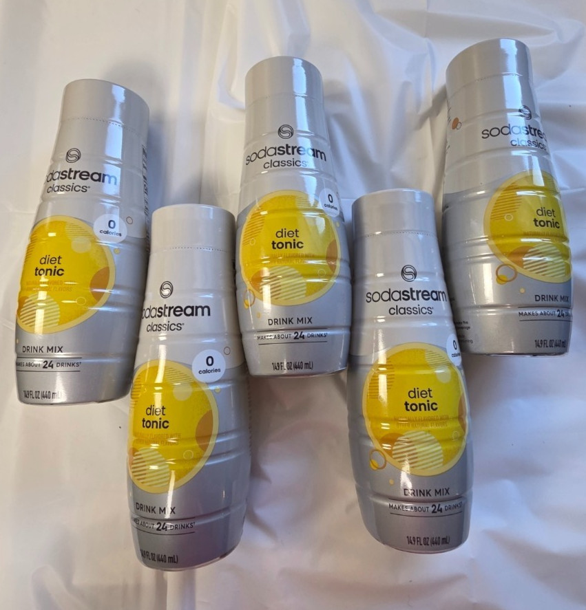 SodaStream Diet Tonic, 14.9 oz 440ML each 5 Pack NEW SEALED gallery