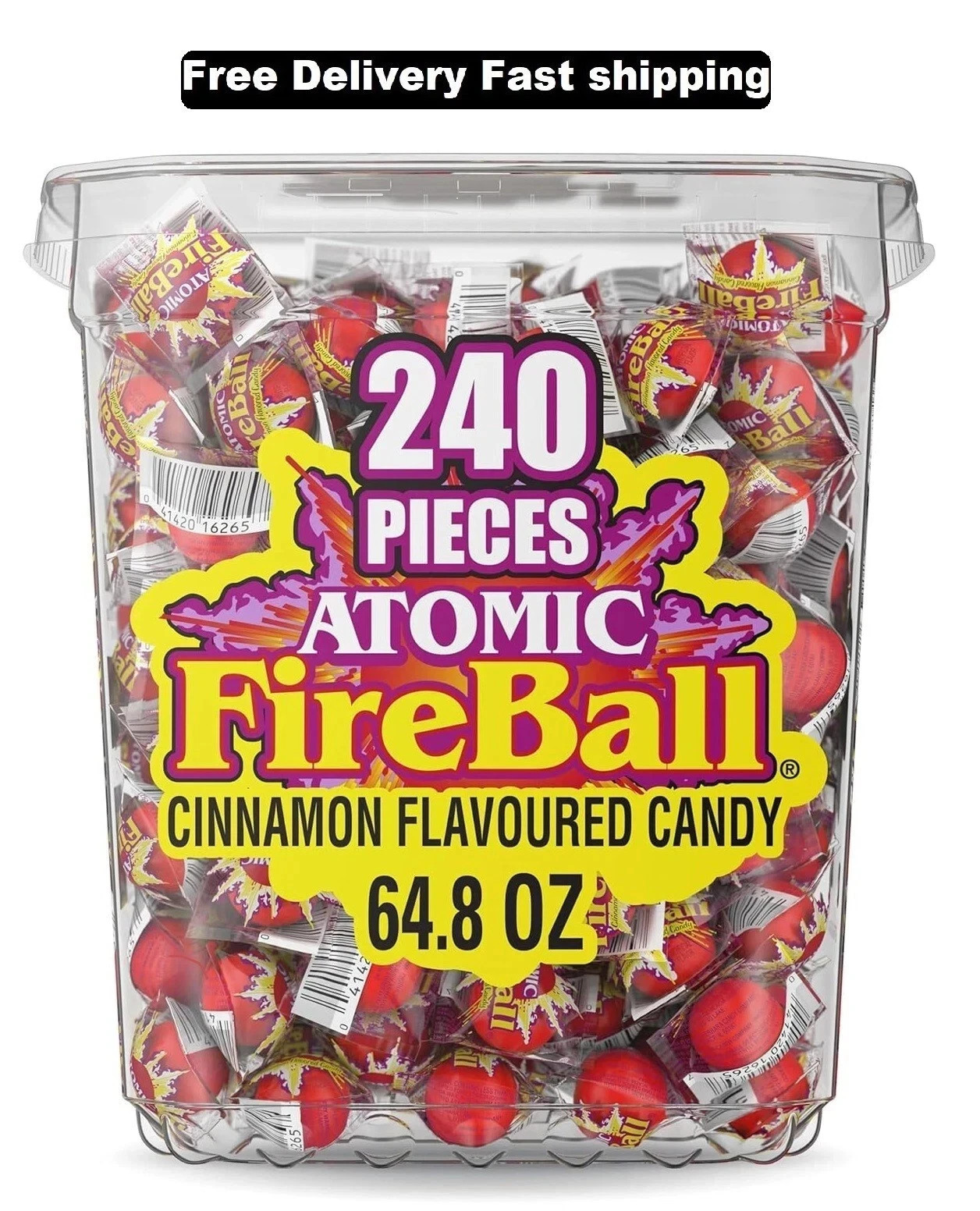 Ferrara MFMSCS16 Atomic FireBall Sweet Candies - 240 Pieces USA gallery