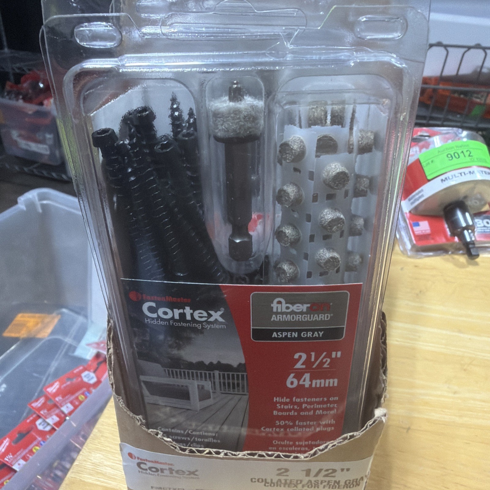 FastenMaster Cortex 2-1/2" Fiberon Decking Hidden Fastening 75 Screws Aspen Gray gallery