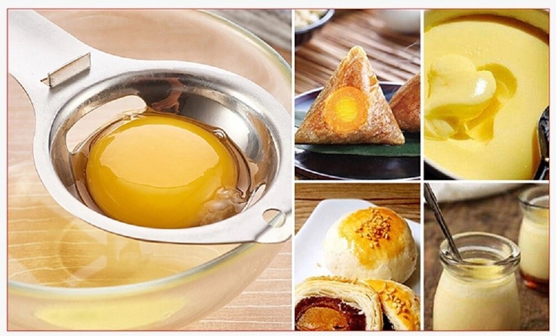 Egg Yolk White Separator Kitchen Gadget - Easy Divider Holder Sieve Tool gallery