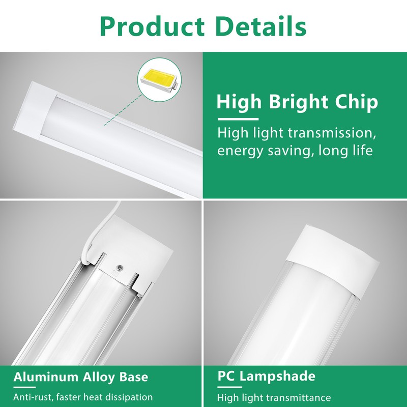 1FT 2FT 3FT 4FT LED Batten Tube Light Shop Workbench Garage Ceiling Lamps Lights gallery