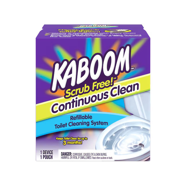 Kaboom Scrub Free Continuous Clean Toilet System Toilet Bowl Cleaner Kit gallery