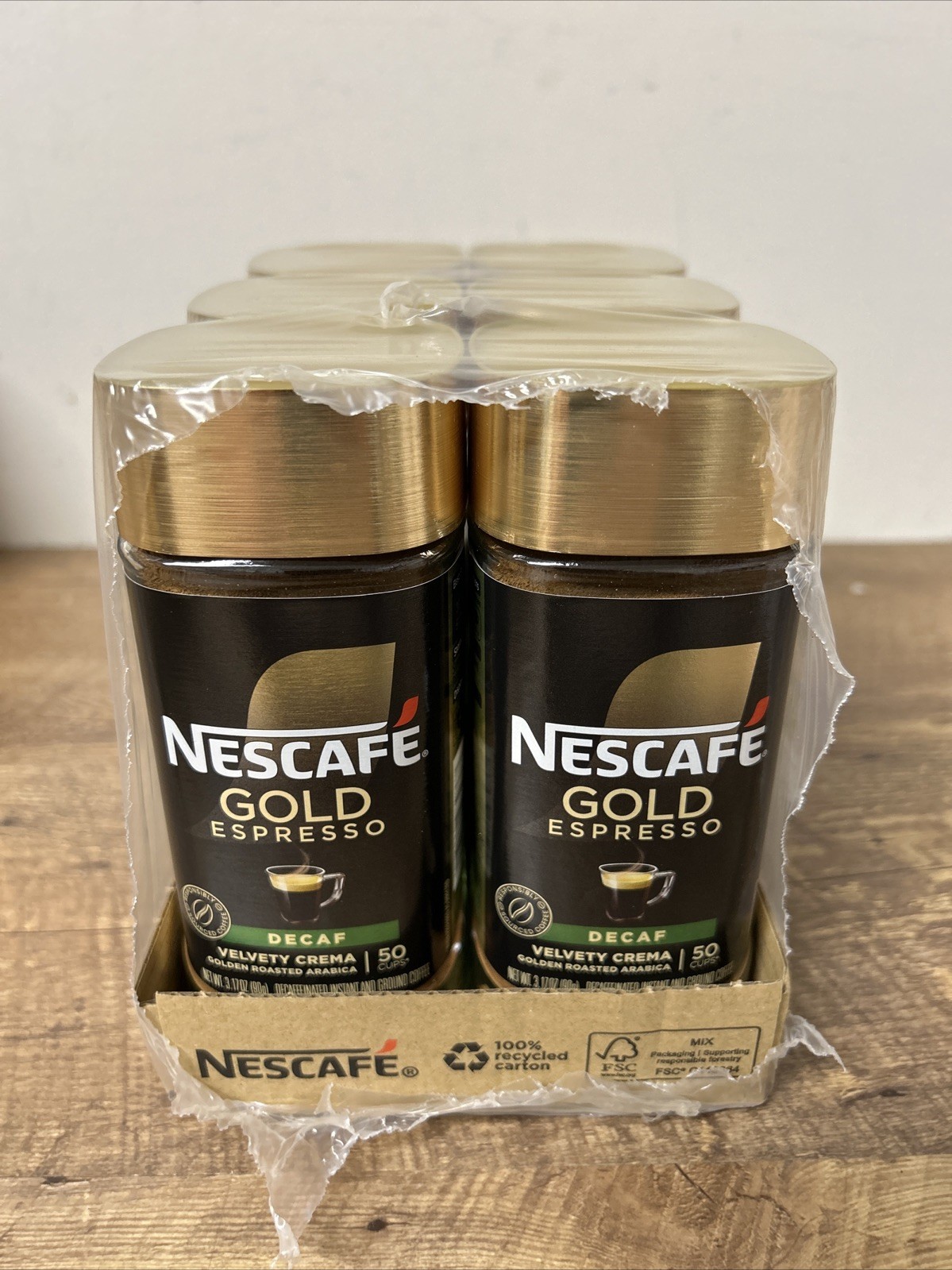 (6 PACK) NESCAFÉ Gold Decaf Espresso Instant Coffee, 3.17 oz gallery
