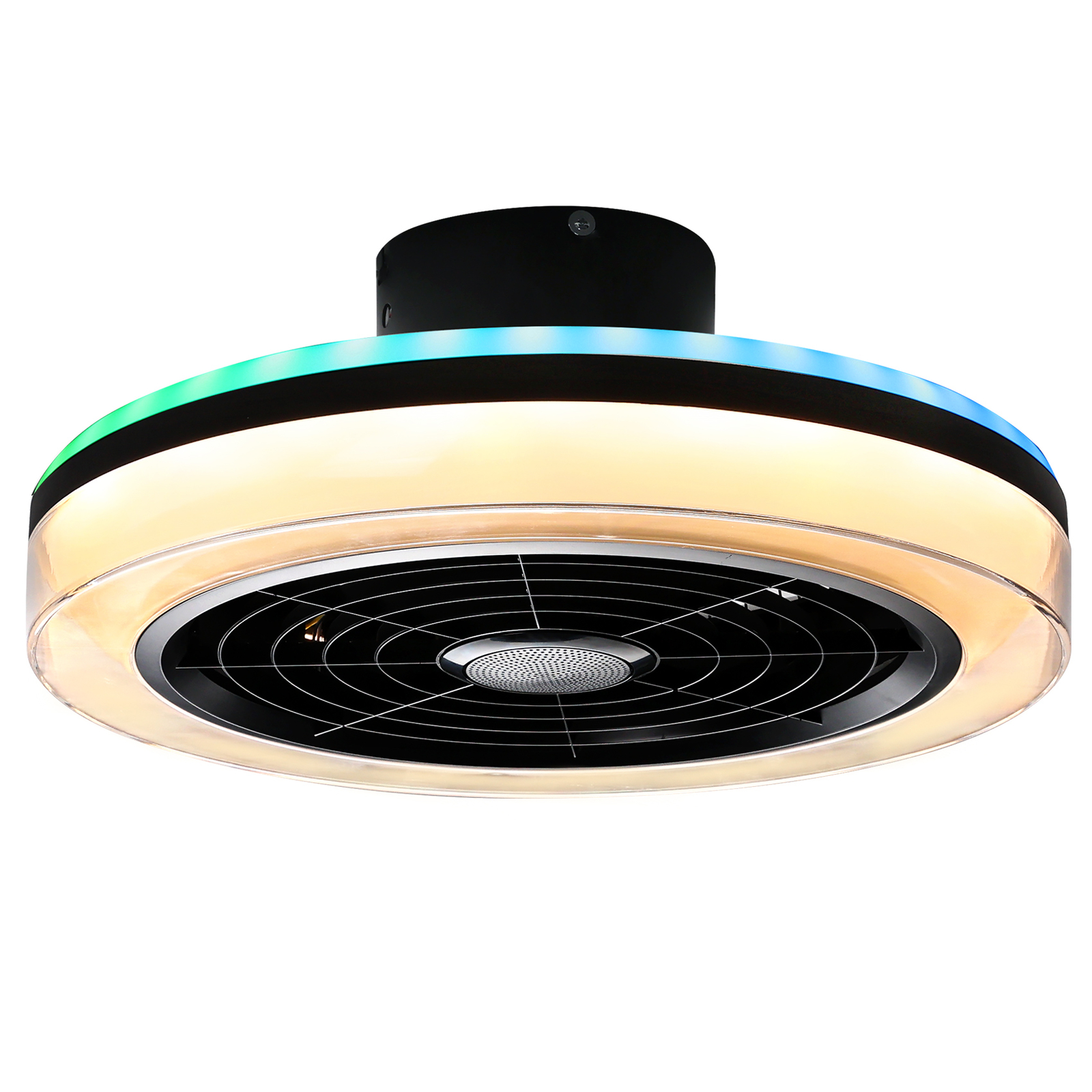 18" Smart Ceiling Fan with Light Alexa Siri Google Assistant w/Bluetooth Speaker gallery