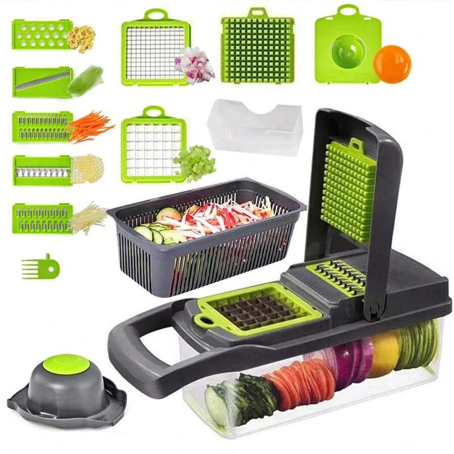 15 in 1 Vegetable Chopper Slicer Kitchen Multifunction Cutter Food Processor gallery