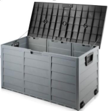 All-Weather Deck Box Storage w/ Wheel UV Pool Shed Bin Backyard Porch 75 Gallons gallery