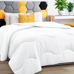 Lightweight Comforter Cooling White, All Season Duvet Insert Breathable Full …