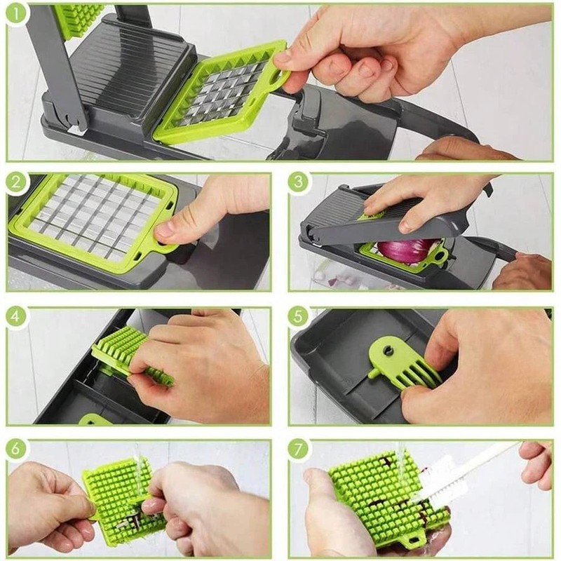 15 in 1 Vegetable Chopper Slicer Kitchen Multifunction Cutter Food Processor gallery
