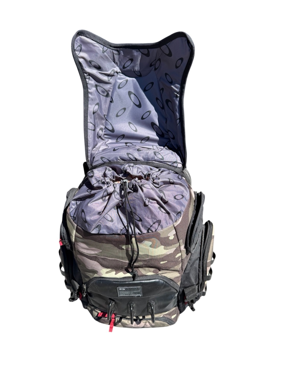 Oakley Kitchen Sink Backpack Camo Hunter Red Code Logo 3