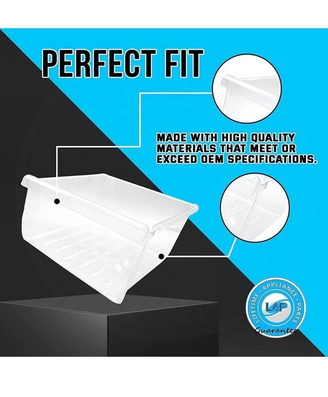 DA97-08693B Meat Pan Crisper Bin Compatible with Frigidaire Refrigerator gallery