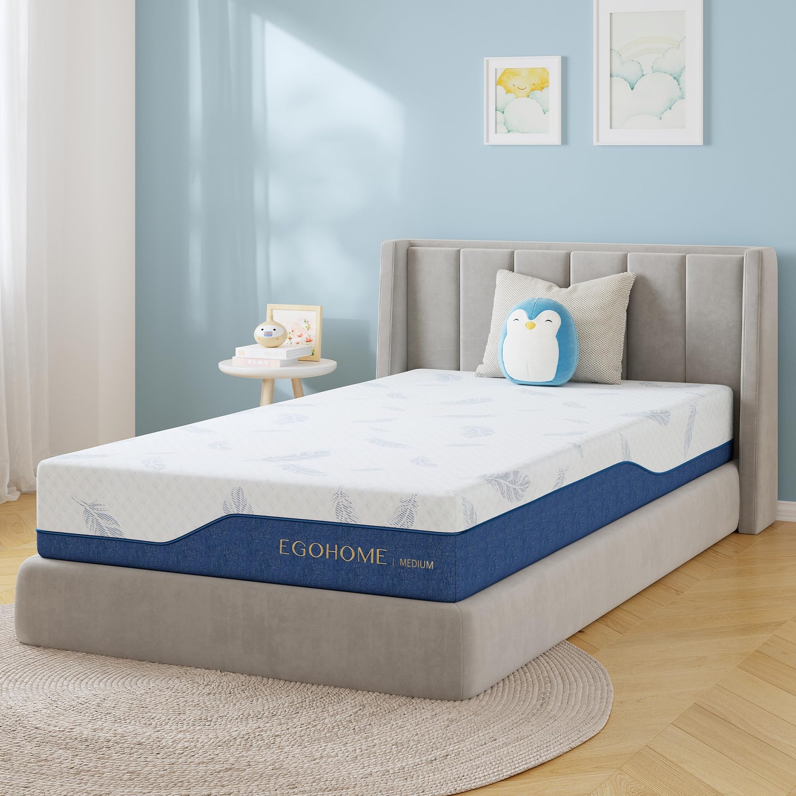Twin Memory Foam Mattress 8 Inch Gel Cool Sleep Back Pain Relief EGOHOME Medium gallery