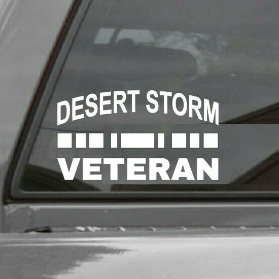 Desert Storm Veteran Vinyl Window Decal Sticker gallery
