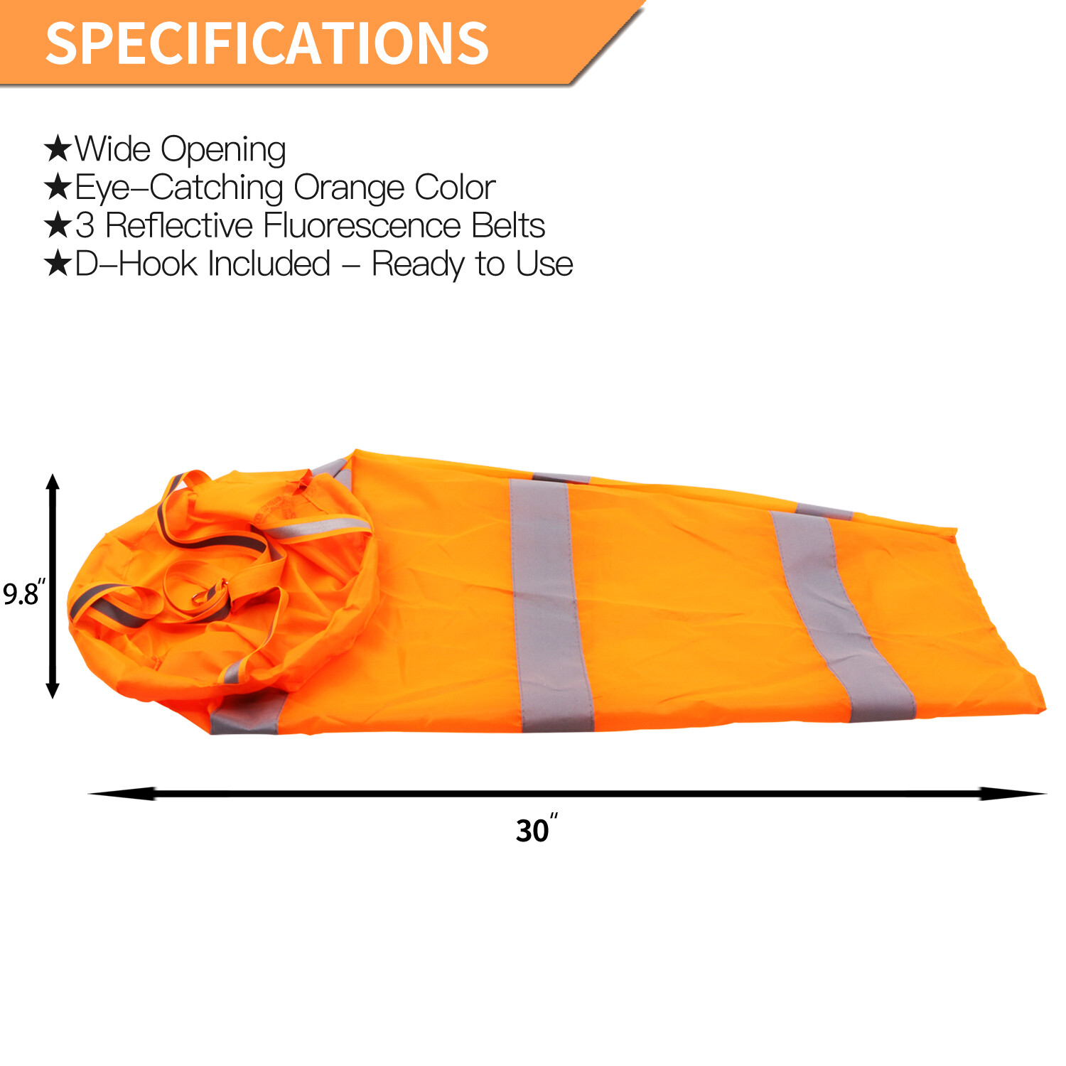 Anley 30 Inch Windsock - Rip-Stop Polyester Wind Direction Measurement Sock Bag gallery