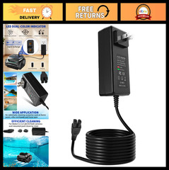 Cordless Pool Vacuum Charger 25.2V Quick Charge for Robotic Cleaners, Li-Ion Ada