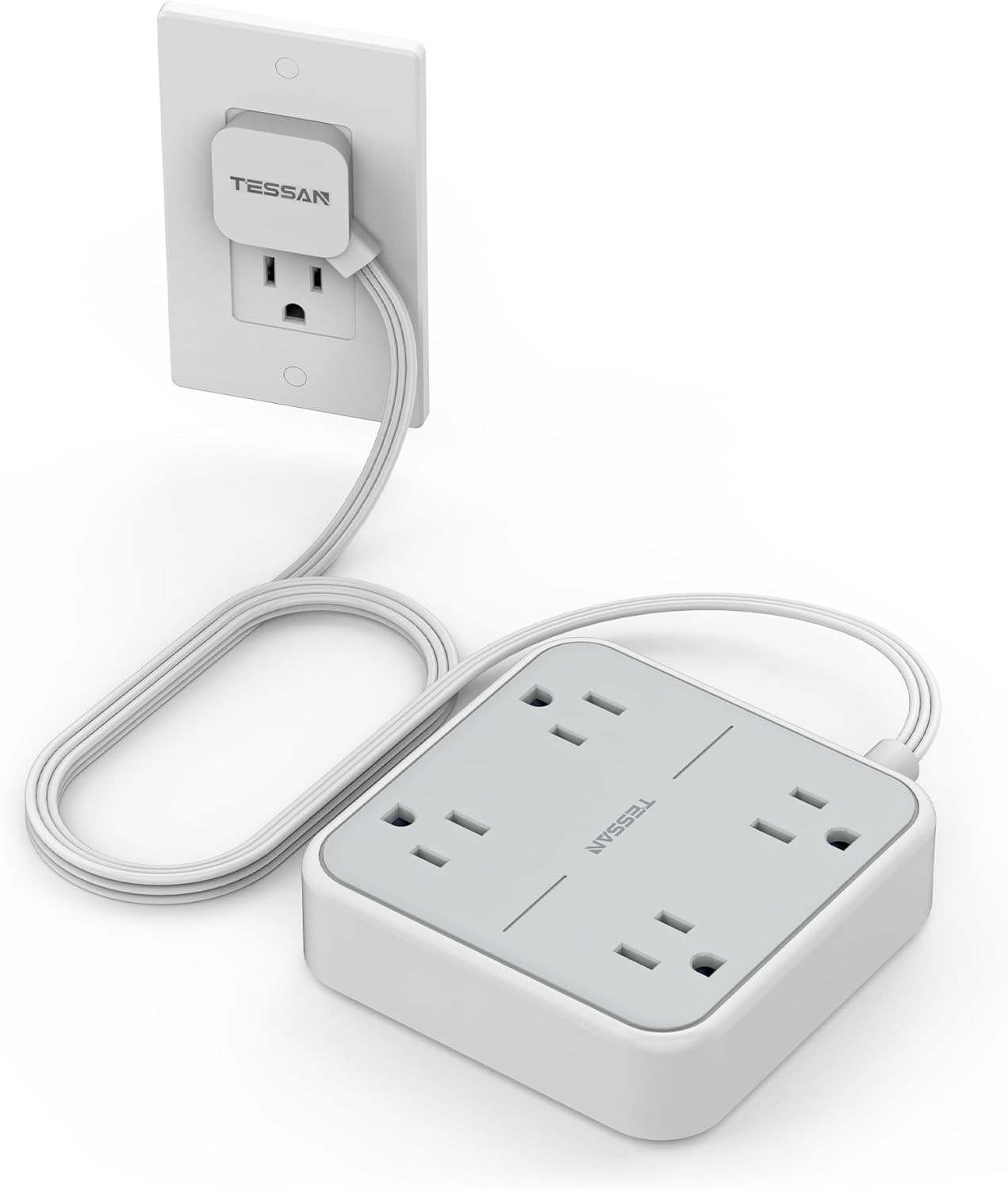 Power Strip 4 Outlets with Surge Protection for Home Office 5 ft Extension Cord gallery
