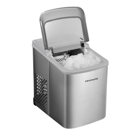 Frigidaire Portable Bullet Ice Maker Self Cleaning 26 lb/Day 6 Min Stainless NEW gallery