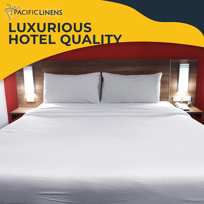 Solid White, Flat Bed Sheets, 1-Piece, 200 Thread Count Poly-Cotton Blend, gallery
