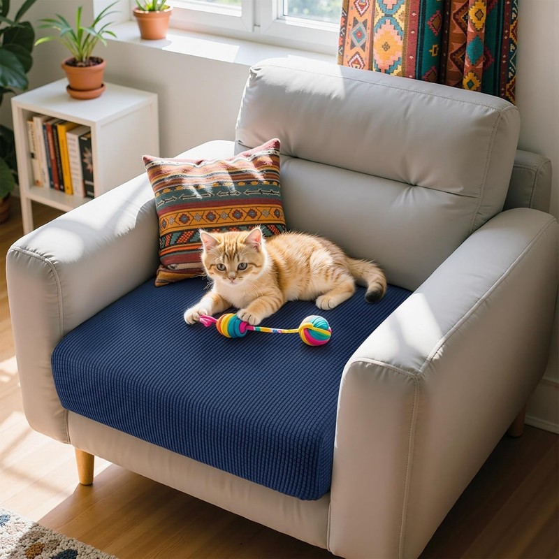 Stretch Couch Cushion Slipcovers Reversible Cushion Protector Slipcovers Sofa... gallery