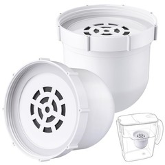 2 Pack Upgraded Water Pitcher Filter with Clearly Filtered No. 1 Filtered Wat…