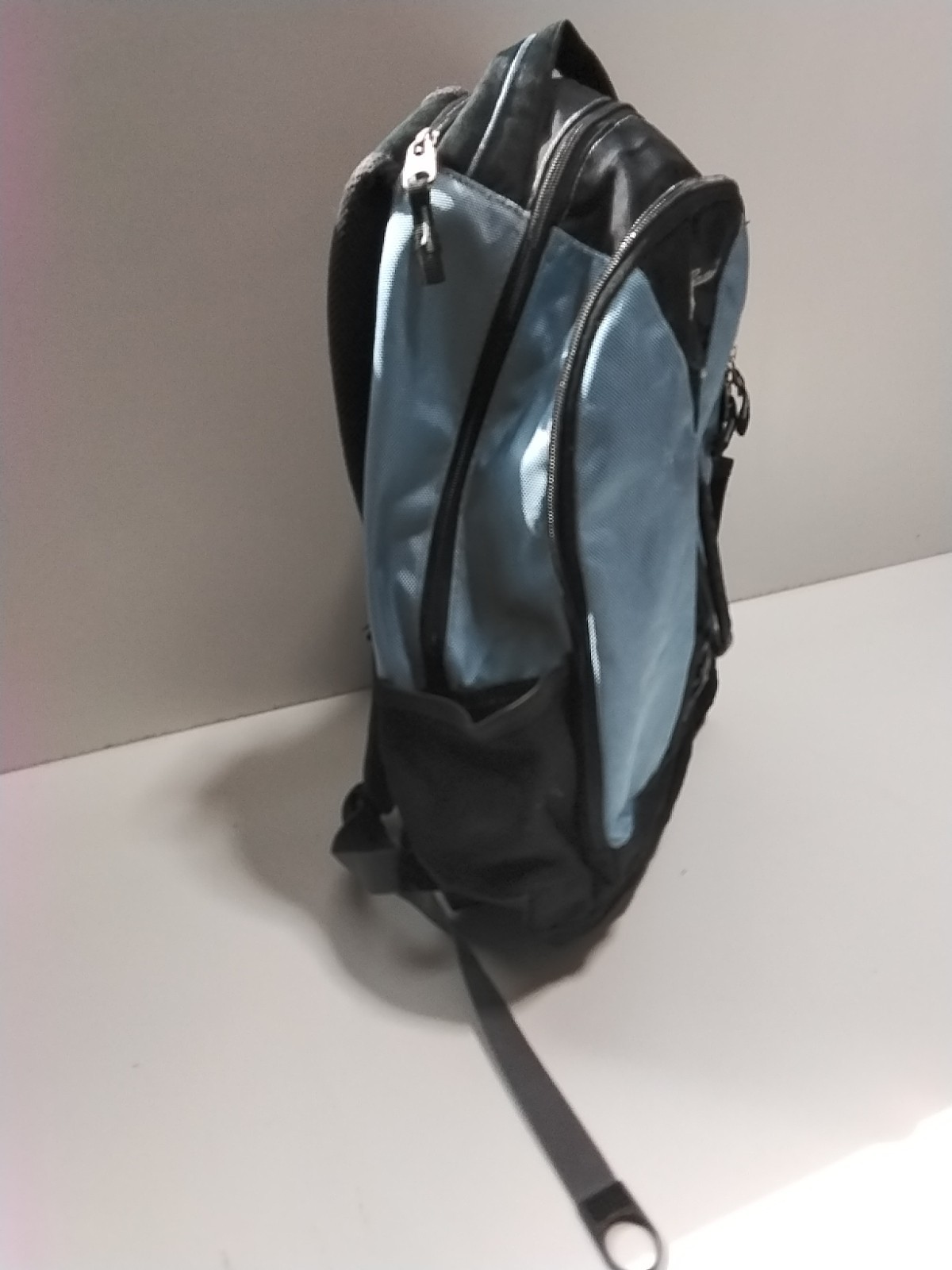 Eddie Bauer Backpack Black/ Blue Air Teck System Used 3