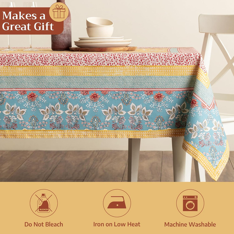 Maison D' Hermine Table Cloth Rectangle Table 100% Cotton 60 X 90 Inches Tablecl gallery