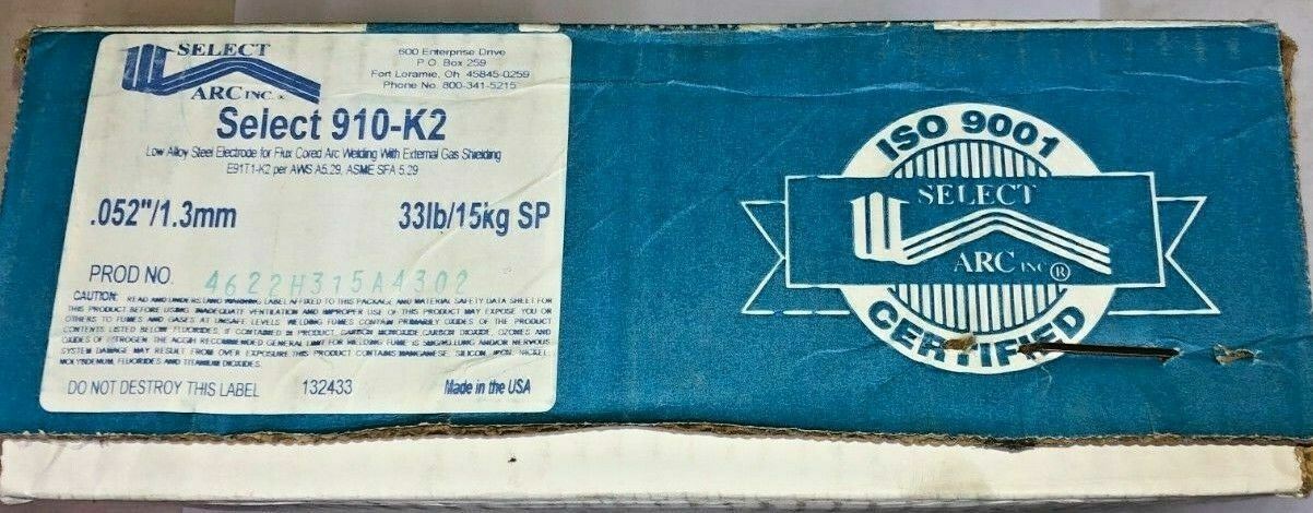 Select Arc 910-K2 .052" x 33 lbs. Welding Wire gallery
