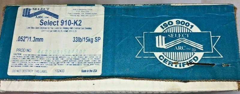 Select Arc 910-K2 .052" x 33 lbs. Welding Wire gallery