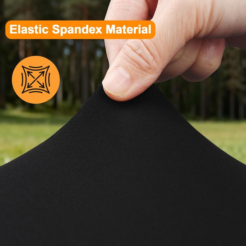 2 Pack Rectangle Fitted Table Covers for 6 Foot Tables – 30" x 72" Stretchy S... gallery