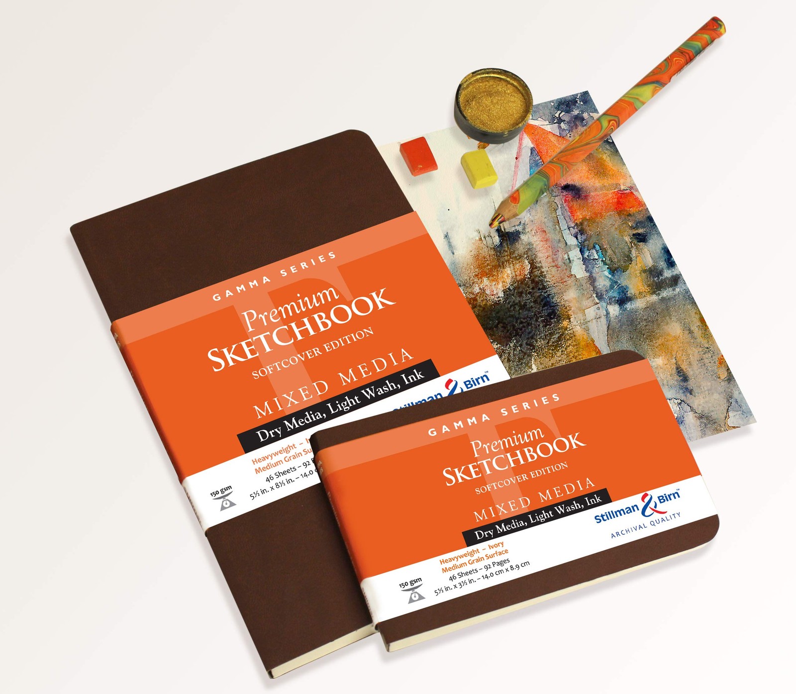 Stillman & Birn Gamma Series - Softcover Sketchbook - Portrait 8 x 10 - 150gsm gallery