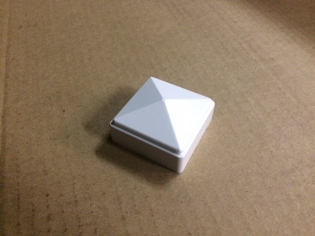 2 X 2 Fence Post Caps -White or Black or Bronze gallery