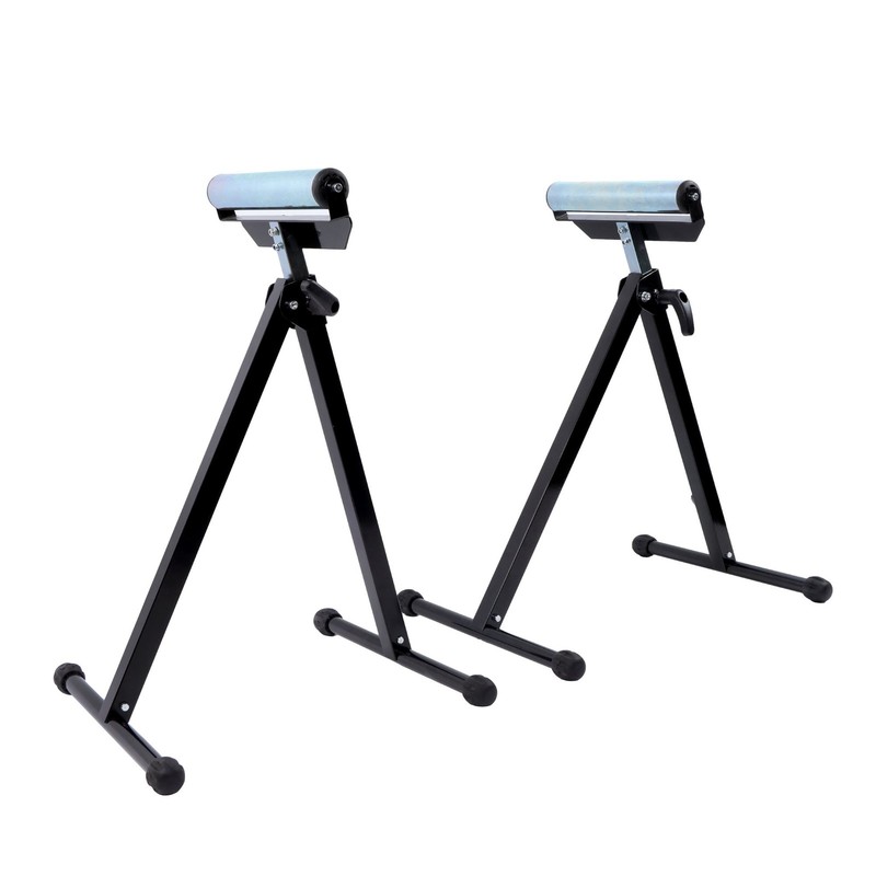 2PCS Roller Support Stand 132 Lbs Load Capacity, 26-3/4" to 42-1/5" Black gallery