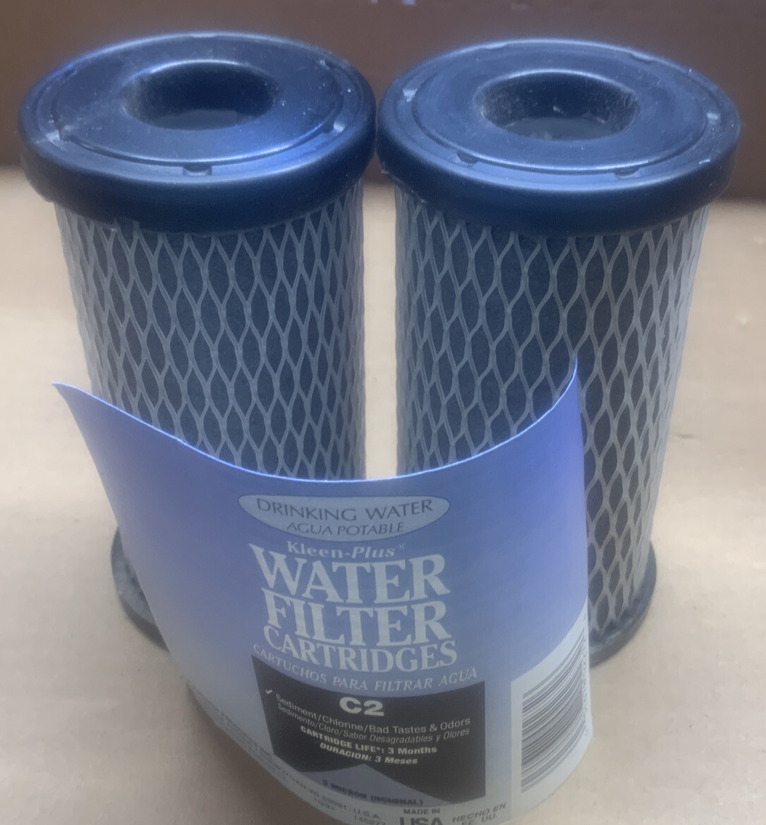 NOS ~ Kleen-Plus C2 Water Filter Cartridges ~ 2-Pack gallery