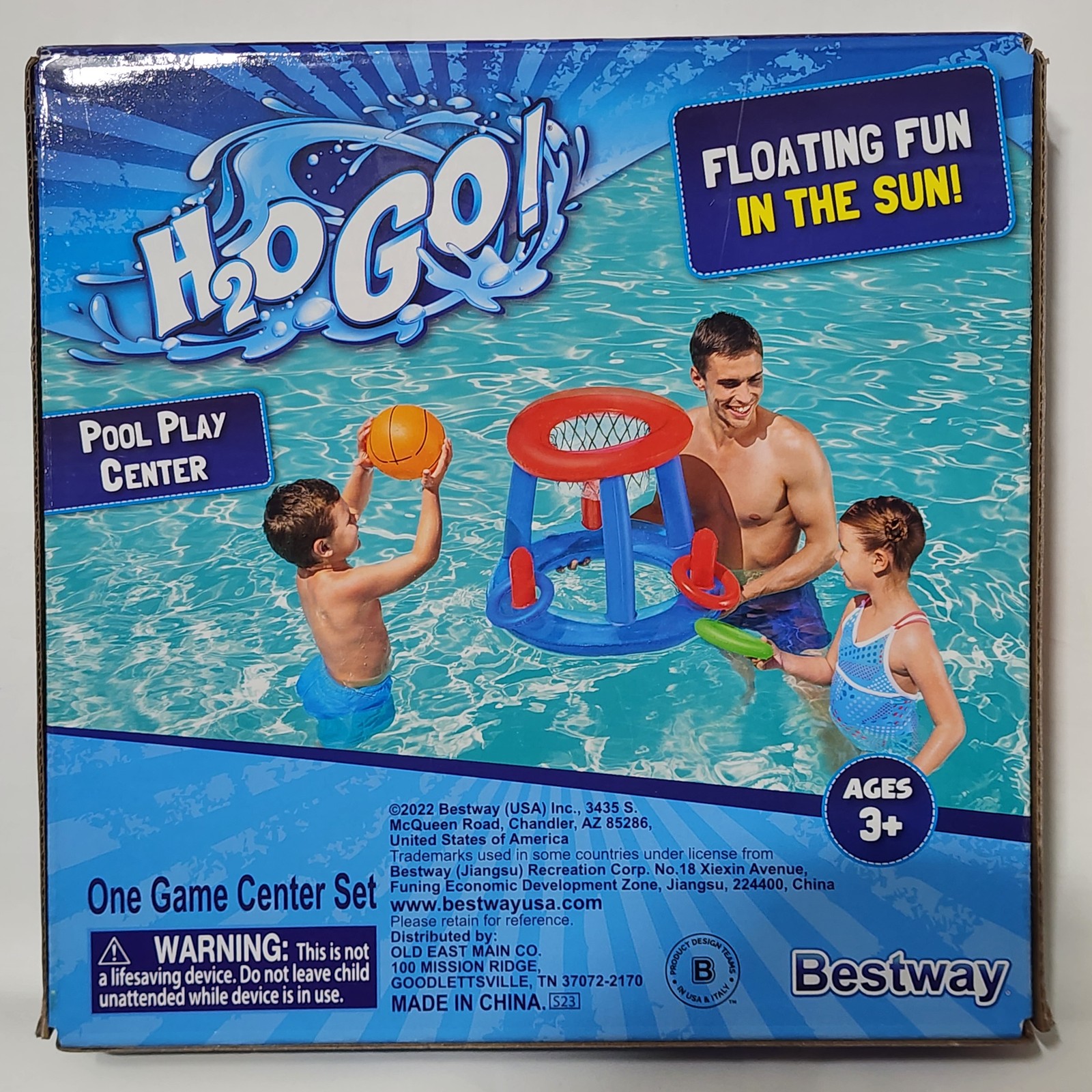 Bestway H2OGO! Inflatable Pool Play Center Basketball Hoop Ring Toss Game Ages gallery