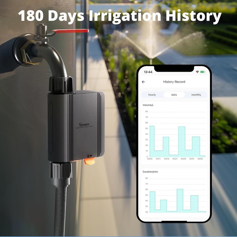 SONOFF Zigbee Smart Water Valve IP55 Automatic Garden Irrigation Watering System gallery
