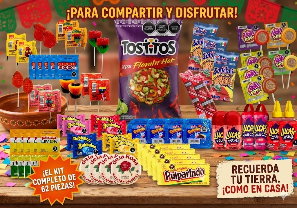 Mexican Candy Variety Pack 62pz includes Tostitos Flaming Hoy and Churritos gallery