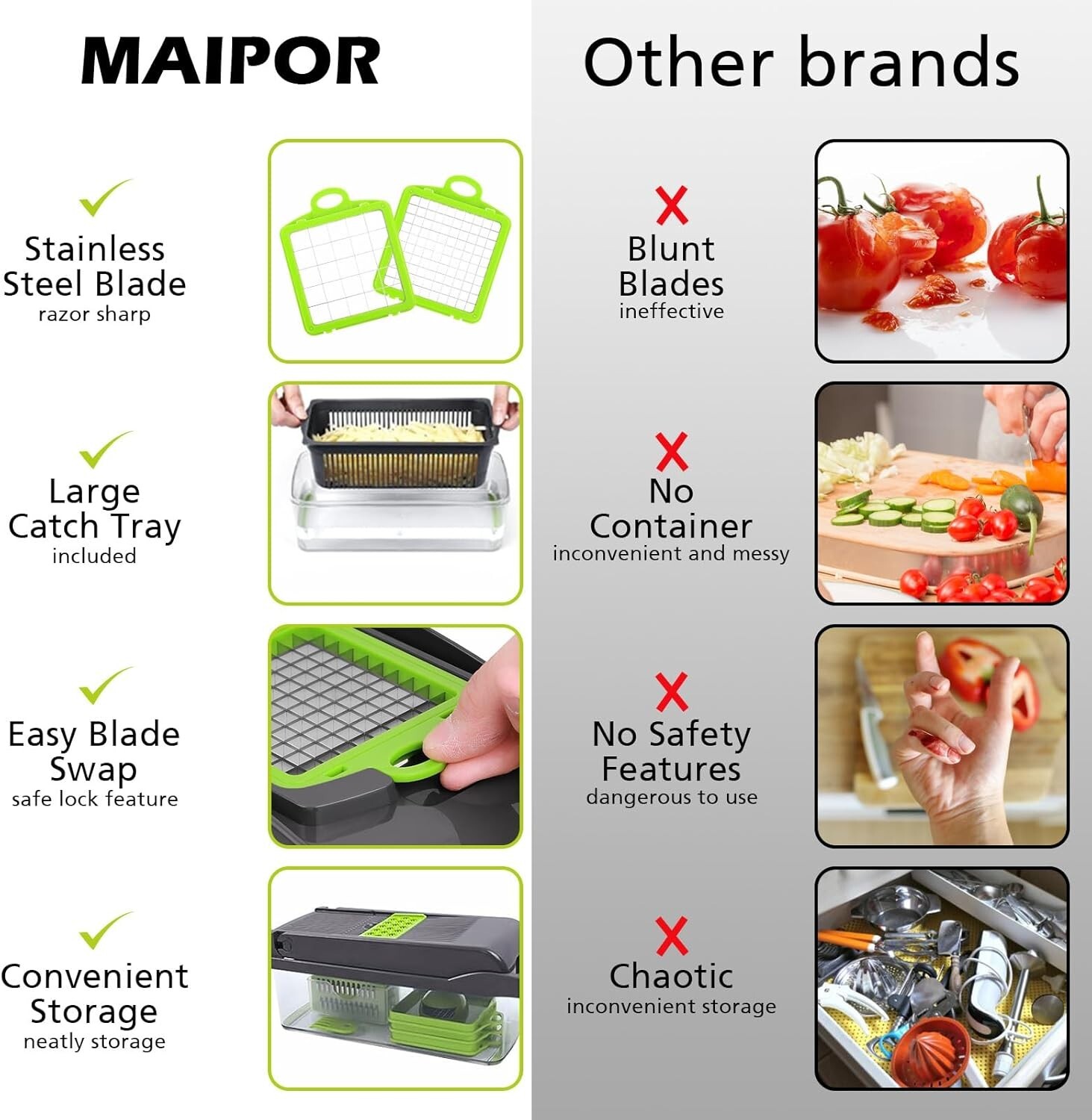 13-In-1 Professional Vegetable Chopper Cutter Food Onion Veggie Dicer Slicer gallery