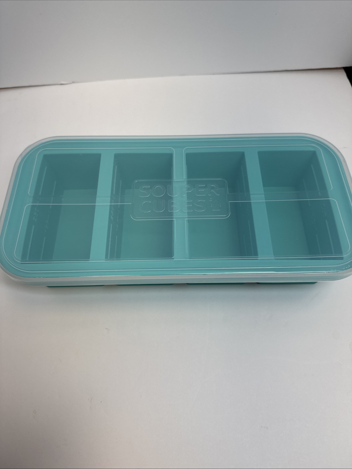 Souper Cubes 1 Cup Freezing Tray Freezer Storage 4 Servings With Lid NWOT gallery