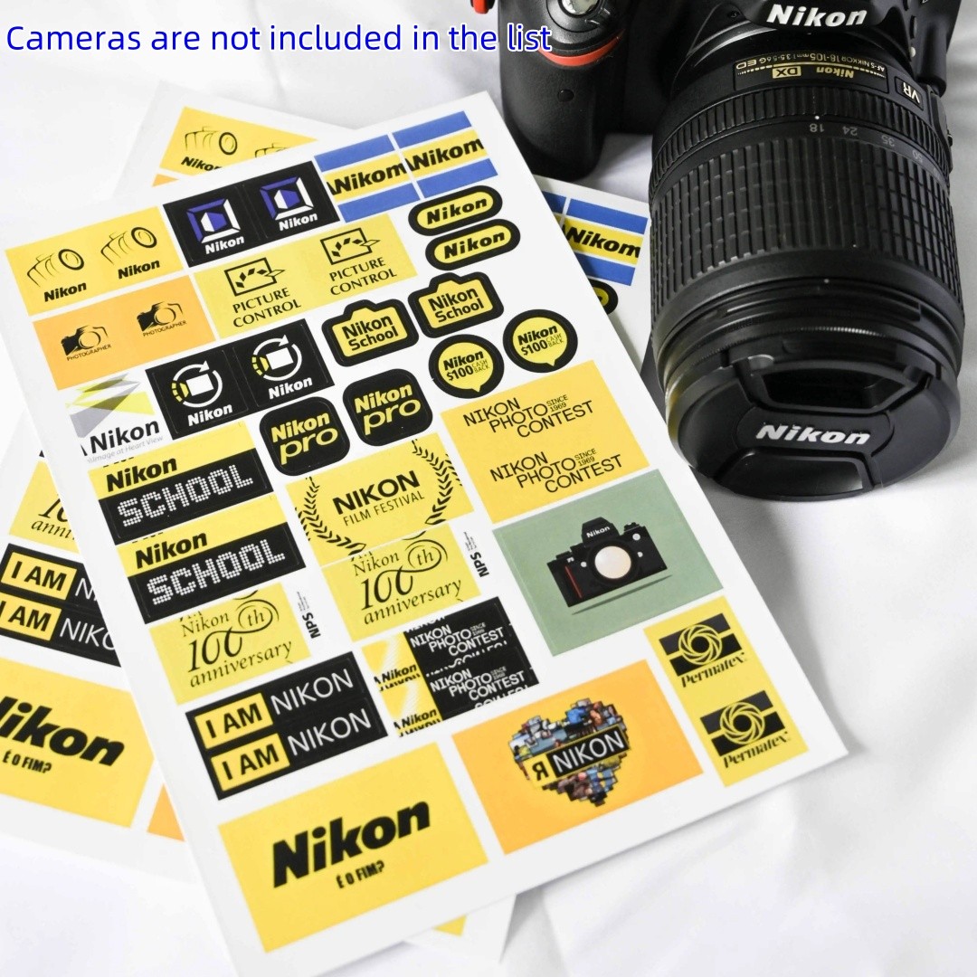 For Nikon Camera Sticker Lens Hood Decorative Sticker label gallery
