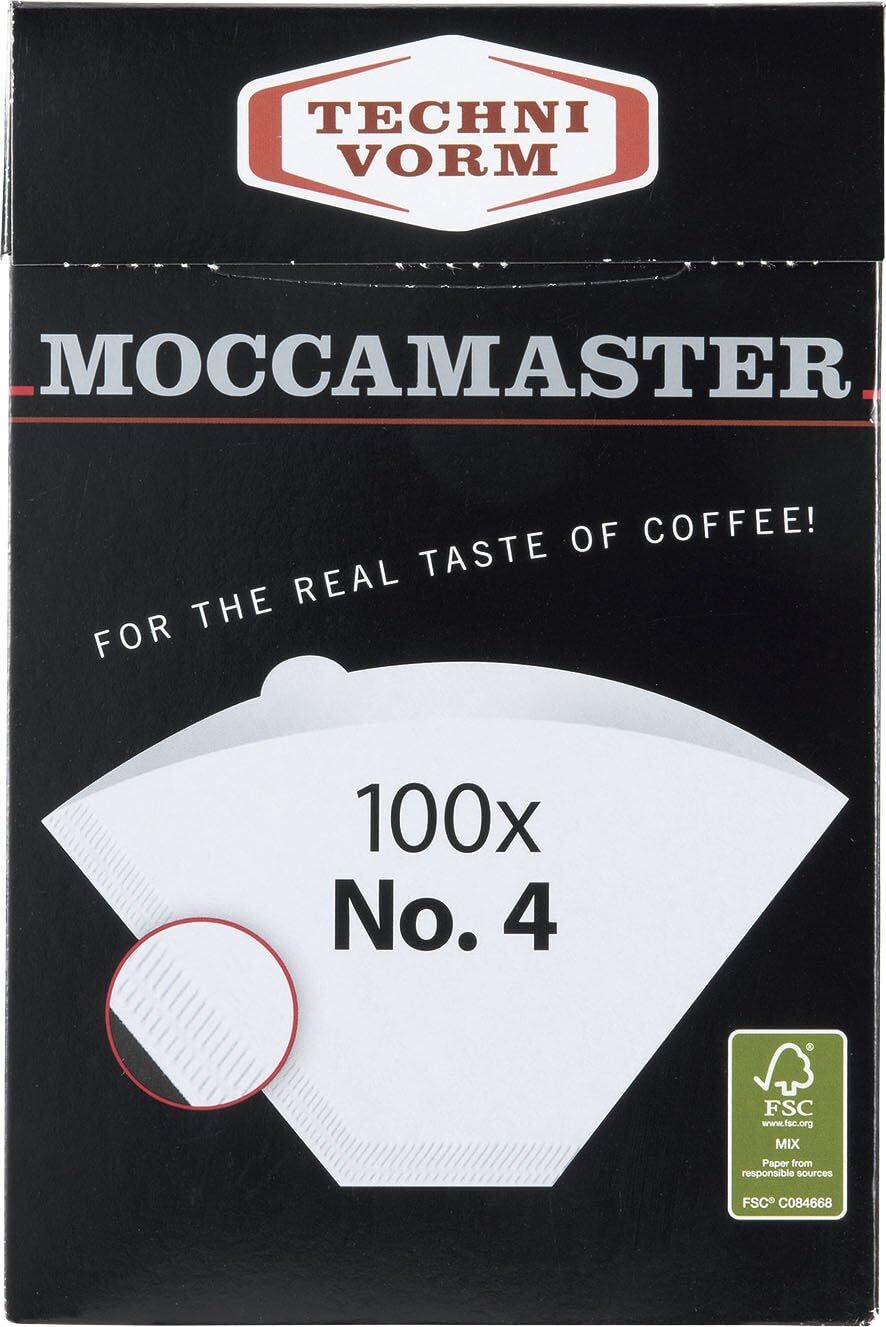 Technivorm Moccamaster #4 White Paper Filters, 100-count per box gallery