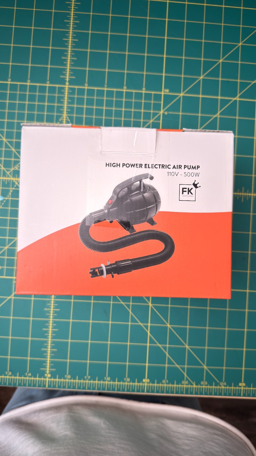 Floatie Kings High Power Electric Air Pump 110V 500W Pool Float Inflator 4 Tips gallery